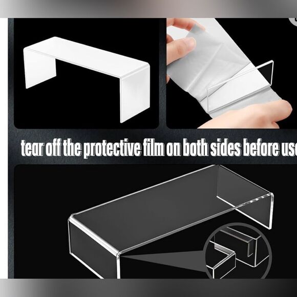 10 piece set of clear acrylic display risers 5 sizes for candy or jewelry, etc. - Picture 13 of 14